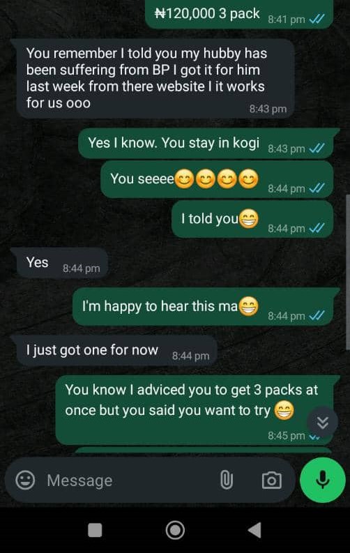 Husband testimonial